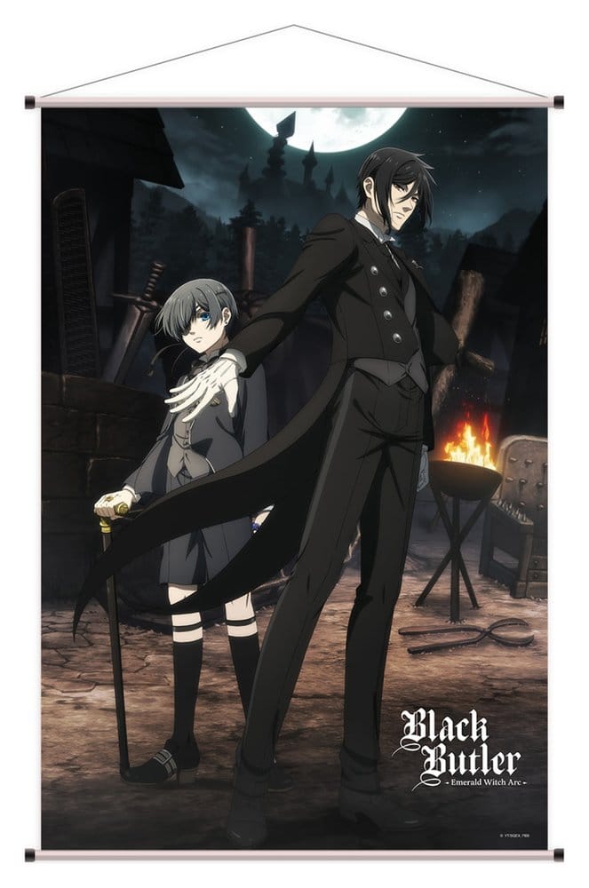Black Butler: Emerald Witch Arc Wallscroll Sebastian & Ciel 60 x 90 cm