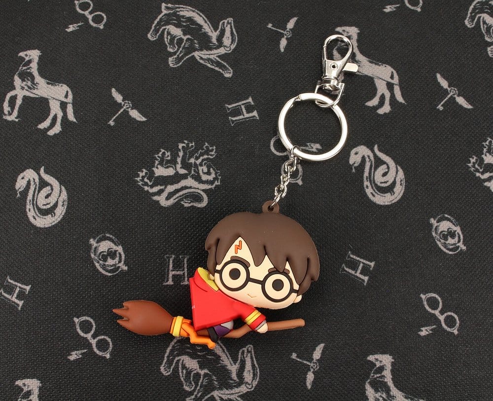 Harry Potter Rubber Keychain Harry on Broom 7 cm