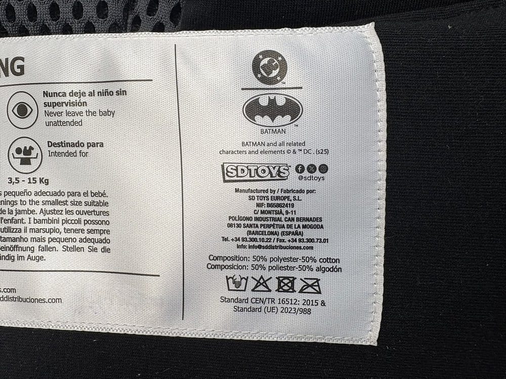 Batman Hero Carrier Baby Carrier DC Universe 27 cm