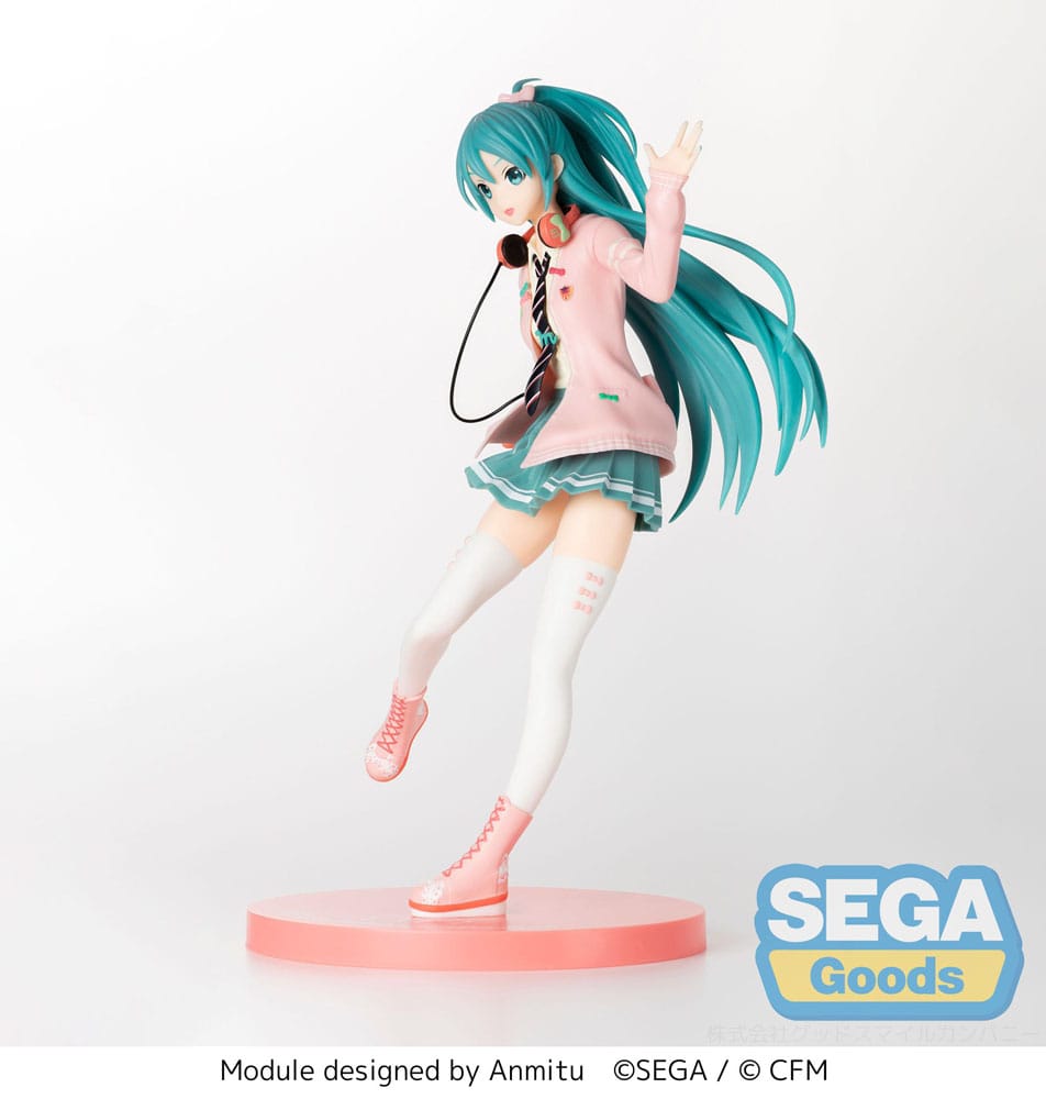 Hatsune Miku Project DIVA Arcade Future Tone Hatsune Miku Ribbon Girl 24cm PVC Statue
