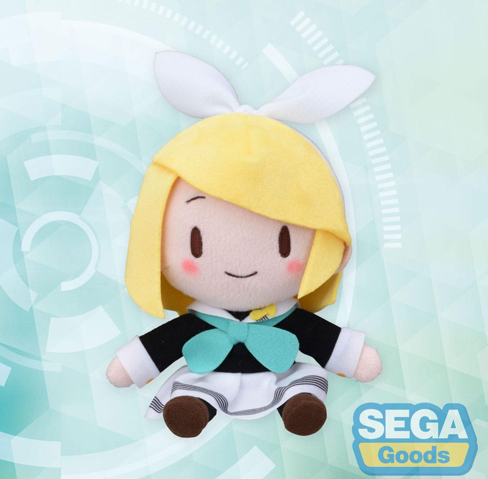 Character Vocal Series 02 Kagamine Rin/Len Fuwa Petit Kagamine Rin Uniform Ver. (EX) 16 cm Mini Plush Figure