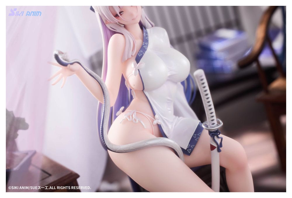 Original Character PVC Statue 1/7 The Color of the Blue - White Snake Deluxe Edition 20 cm
