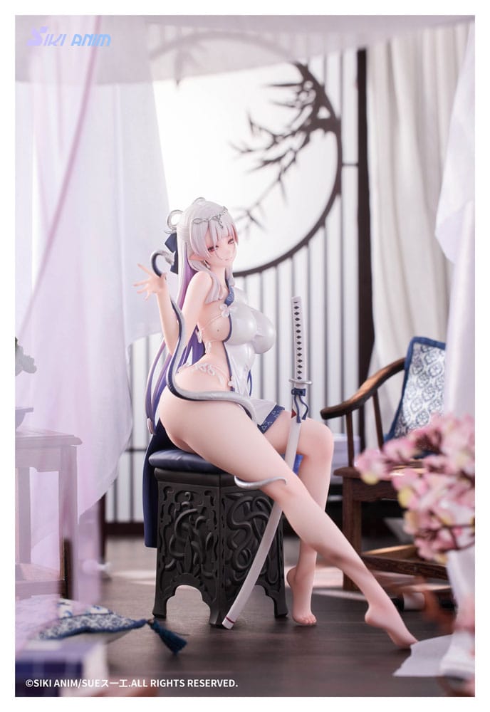Original Character PVC Statue 1/7 The Color of the Blue - White Snake Deluxe Edition 20 cm