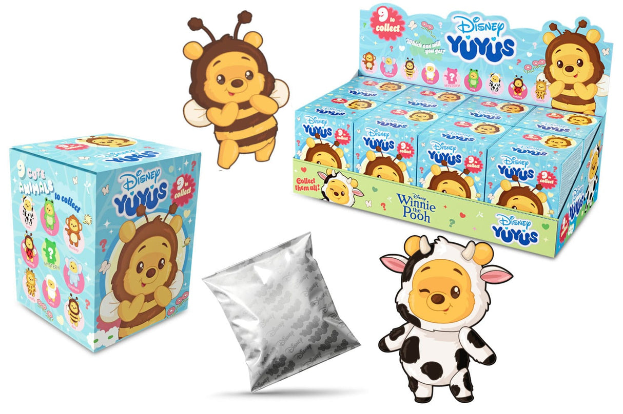 Disney YuYus Plush Key rings Winnie the Pooh 12 cm Blindbox Display (8)