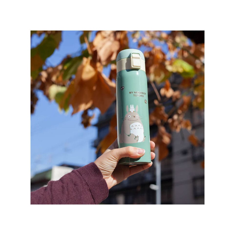 My Neighbor Totoro One Push Mat Light Green 480 ml Water Bottle
