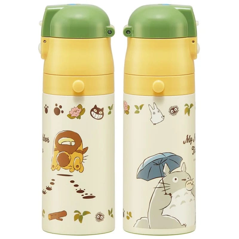 My Neighbor Totoro Double Opening Totoro & Catbus 420 ml Water Bottle