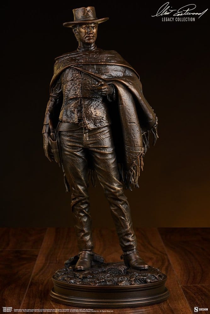 The Good, The Bad and the Ugly Statue The Man with No Name (Faux Bronze) 39 cm