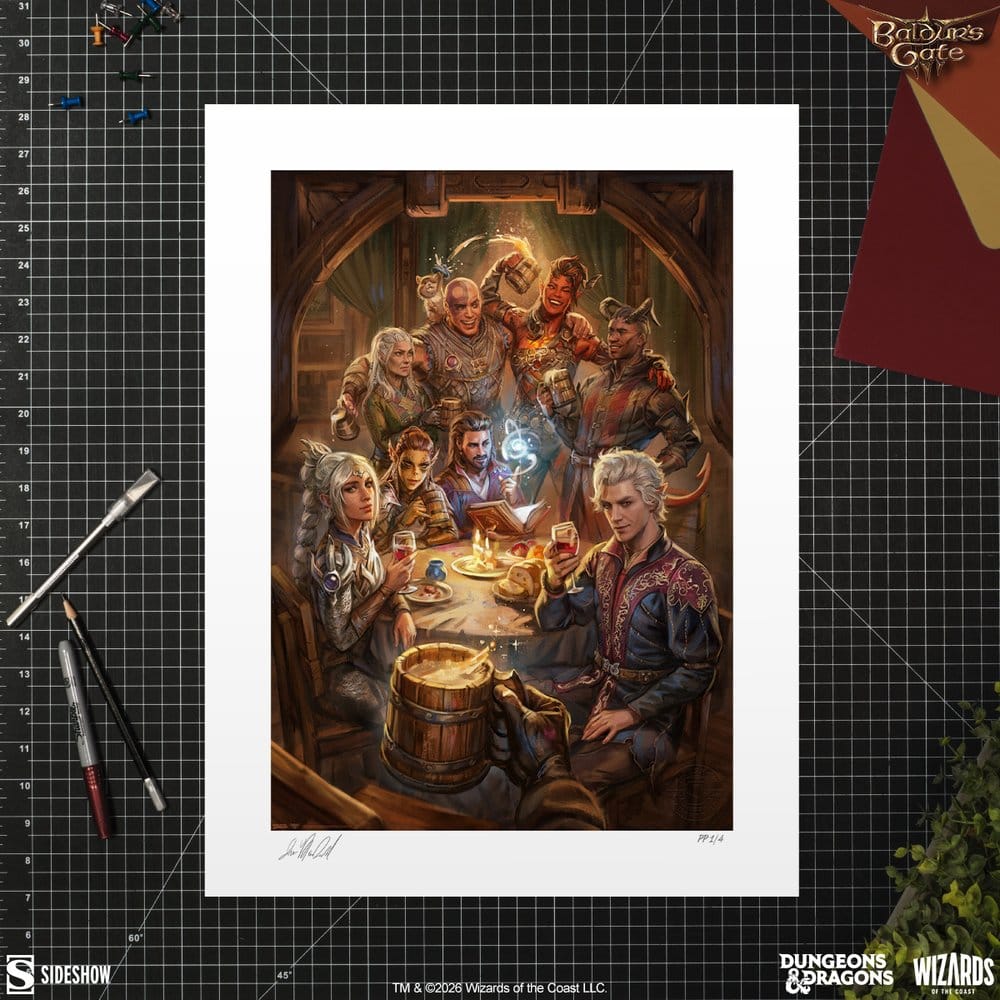 Baldur's Gate III Fine Art Print The Elfsong Tavern 61 x 46 cm - unframed