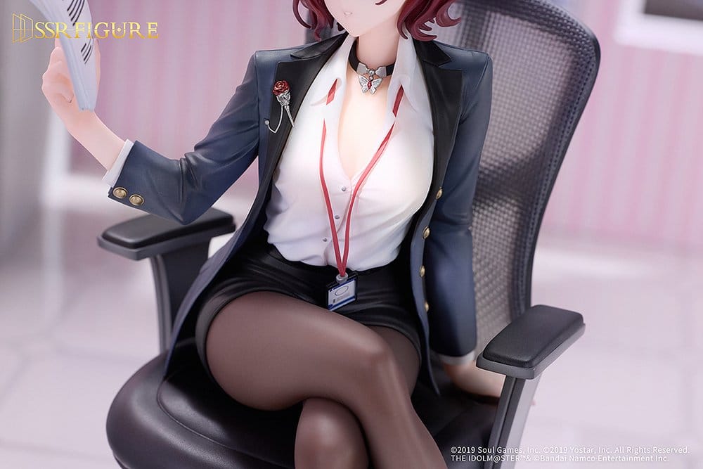 The Idolmaster Shiny Colors x Mahjong Soul PVC Figure 1/7 Madoka Higuchi Effortless Work Ver. 21 cm