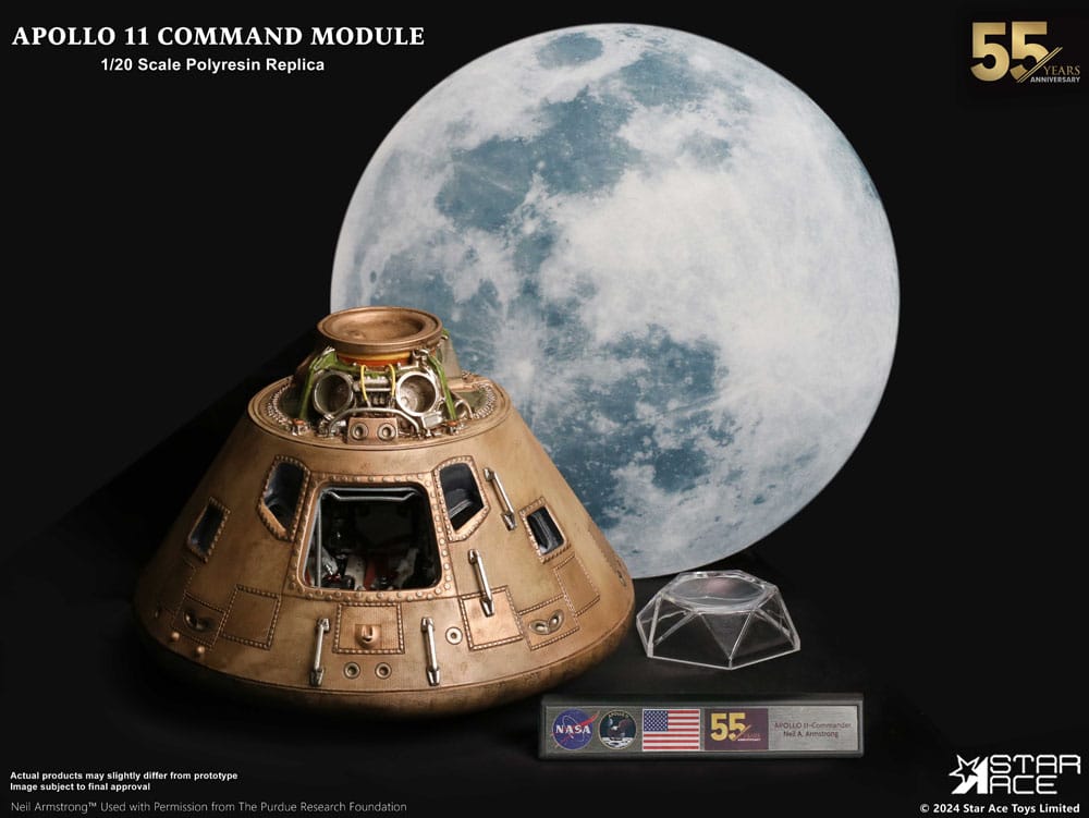 NASA Apollo 11 Command Module (NX) 20 cm 1/20 Replica