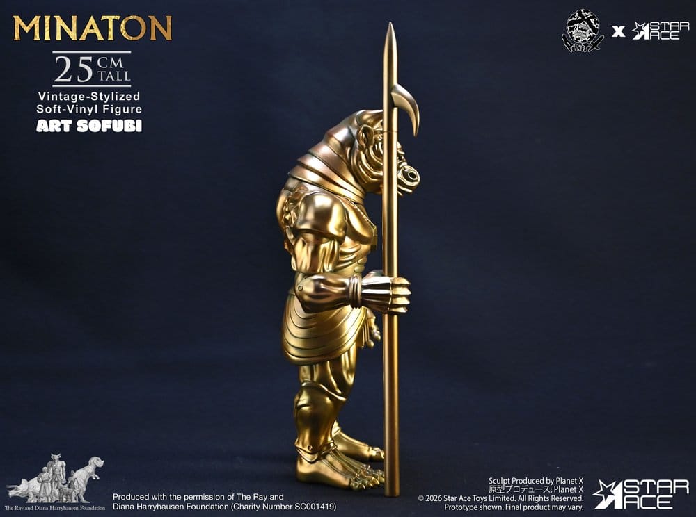 Ray Harryhausen Soft Vinyl Statue Minaton Vintage-Style 25 cm