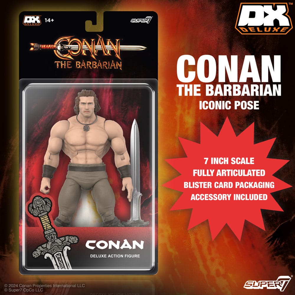 Conan the Barbarian 1982 Conan Iconic Pose 18 cm Deluxe Action Figure