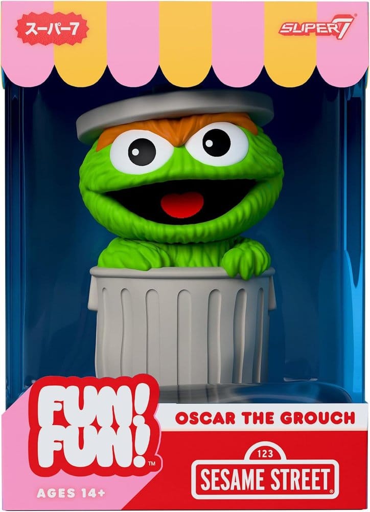 Sesame Street Fun! Fun! Soft Vinyl Figur Wave 01 - Oscar the Grouch 18 cm
