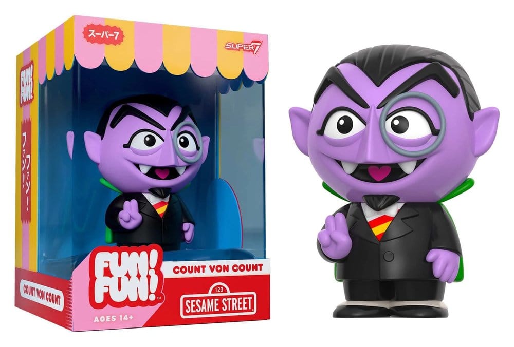 Sesame Street Fun! Fun! Vinyl Figure Wave 01 - Count von Count 18 cm