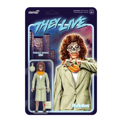 They Live ReAction Wave 02 Female Ghoul (Glow) 10 cm Action Figure