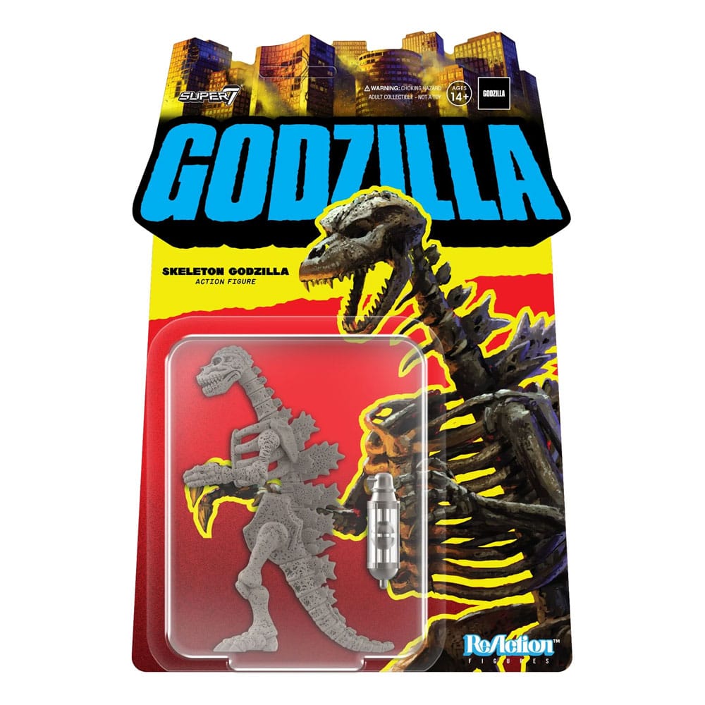Godzilla Toho ReAction Godzilla Skeleton Grey 10 cm Action Figure