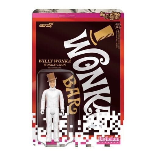 Willy Wonka and the Chocolate Factory (1971) ReAction Wave 03 Willy Wonka (White Suit) 10 cm Action Figure