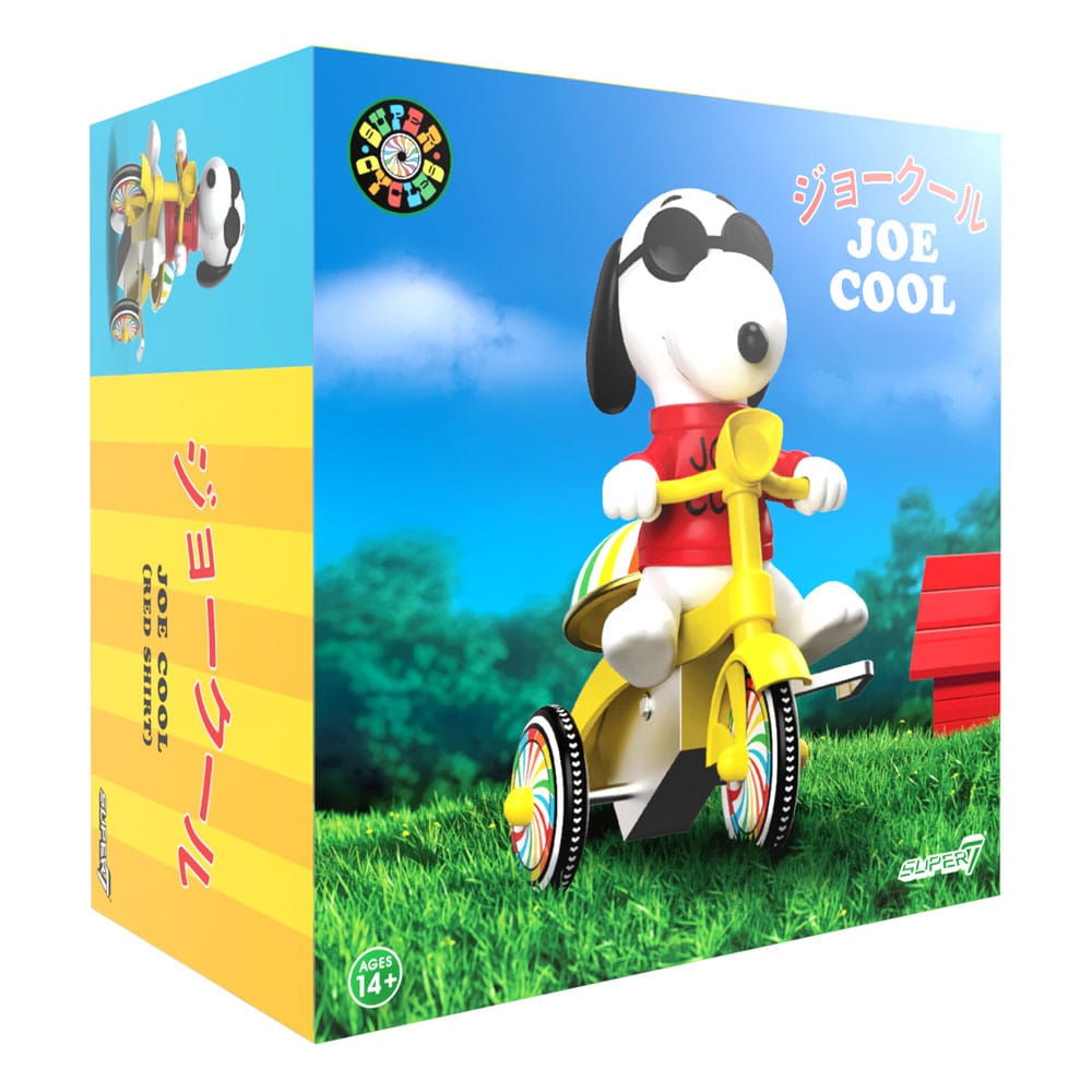 Peanuts Super Cycles Joe Cool (Red with Yellow Trike) 13 cm Action Figure