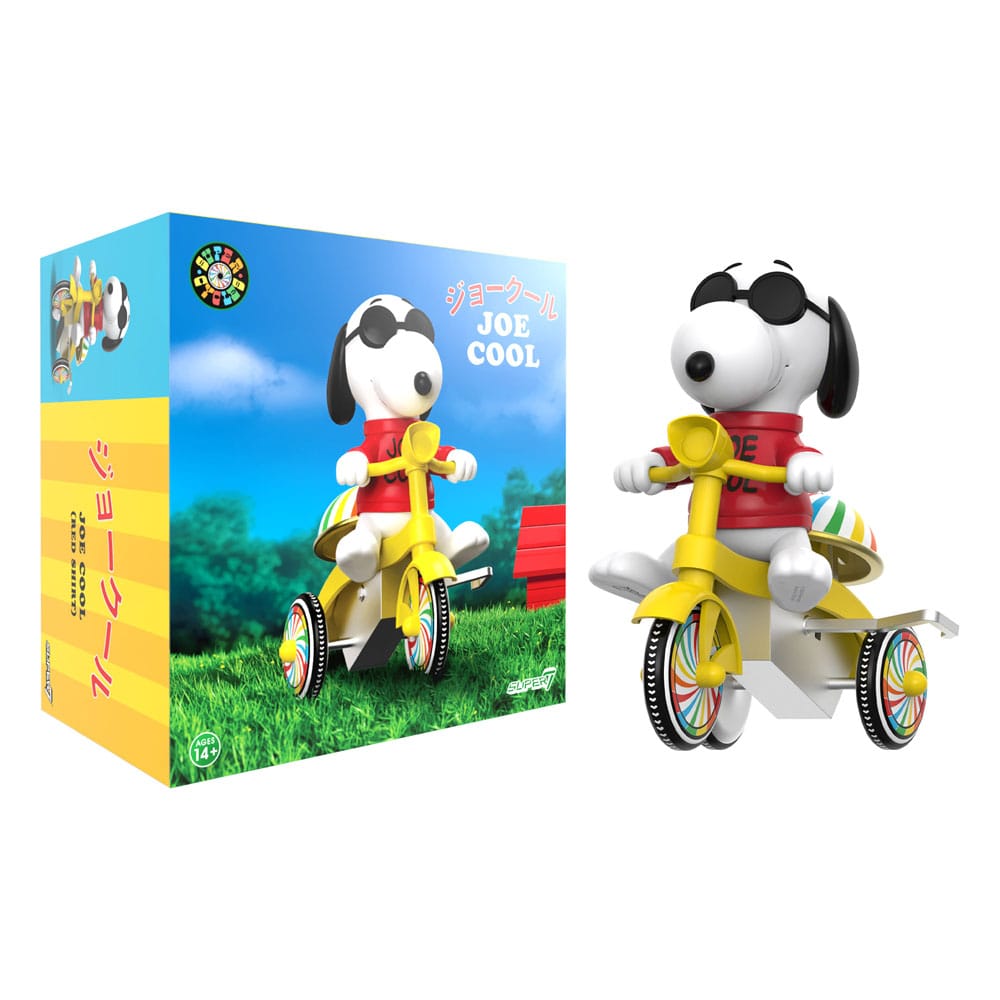 Peanuts Super Cycles Joe Cool (Red with Yellow Trike) 13 cm Action Figure