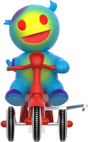 Mummy Boy Super Cycles Mummy Boy (Blue with Red Trike) 13 cm Action Figure