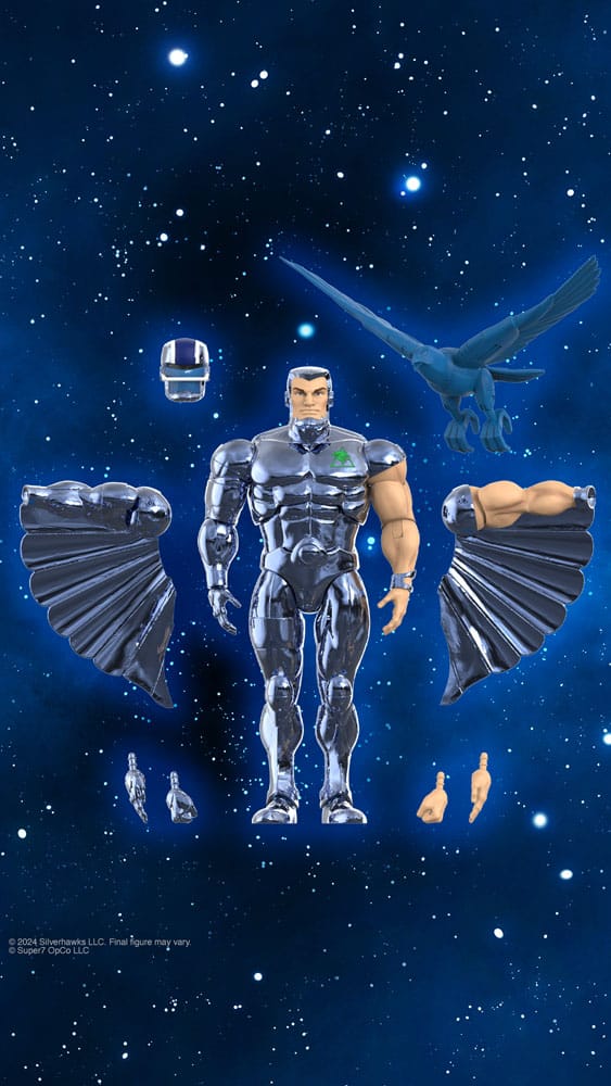 SilverHawks Steelwill (Toy Version Vac Metal) 18 cm Ultimates Action Figure