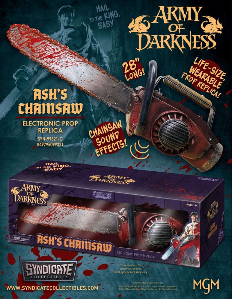 The Evil Dead Army of Darkness Ash's Chainsaw 71 cm 1/1 Prop Replica
