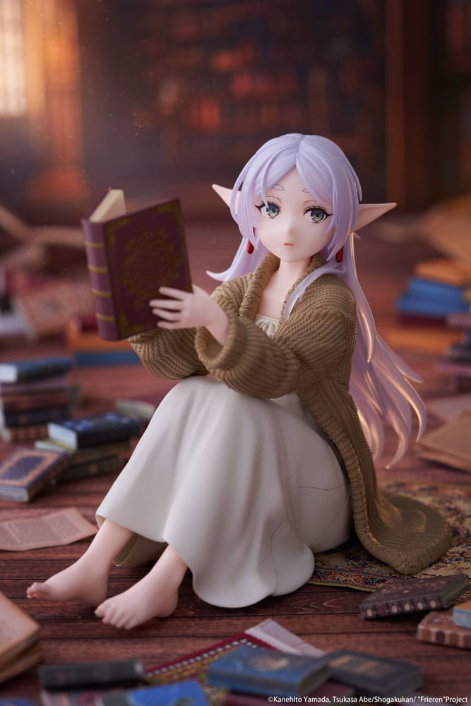 Frieren: Beyond Journey's End PVC Statue Desktop Cute Figure Frieren Roomwear Ver. 13 cm