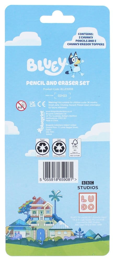 Bluey 4-Piece Stationery Set