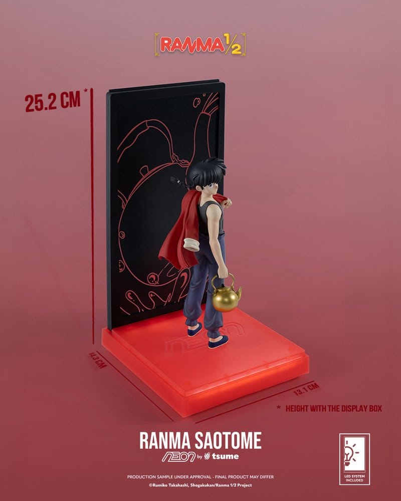 Ranma Neon Figure 1/9 Ranma Saotome Boy 20 cm