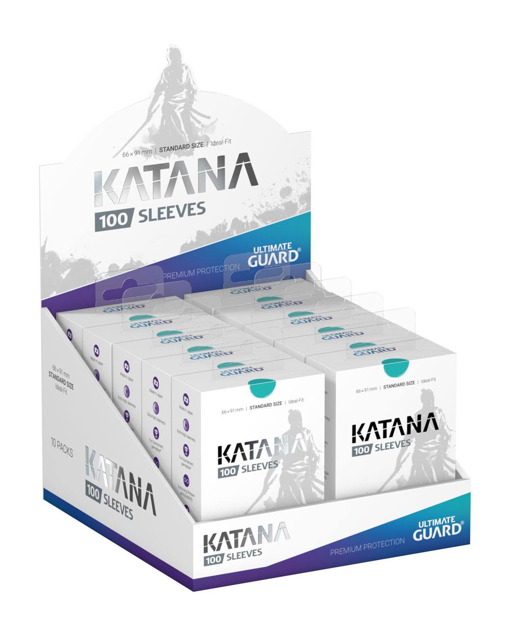 Ultimate Guard Katana Sleeves Standard Size (100) - Turquoise