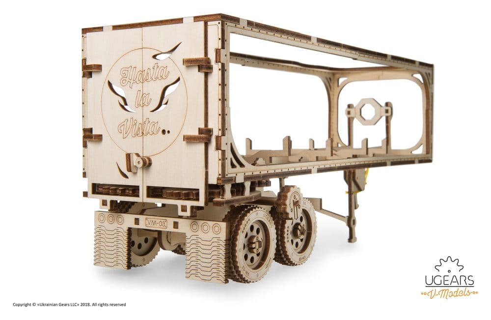 Ugears 3D Wooden Puzzle Trailer for Heavy Boy Truck VM-03