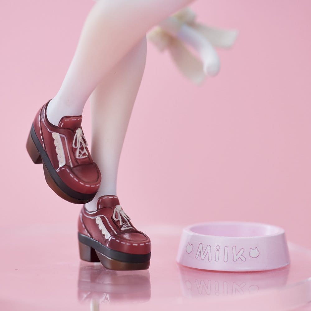 Super Sonico PVC Figure White Cat Ver. (Reissue) 27 cm