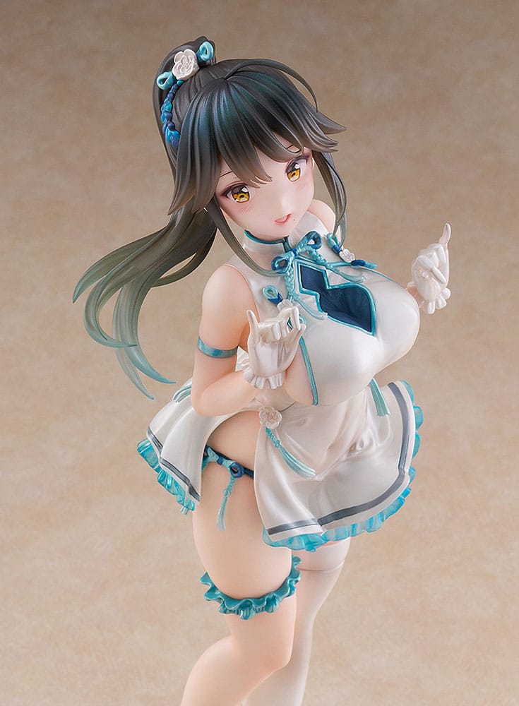 Avian Romance Pink Label 5 PVC Statue 1/6 Ponytail Girl: Qipao 29 cm