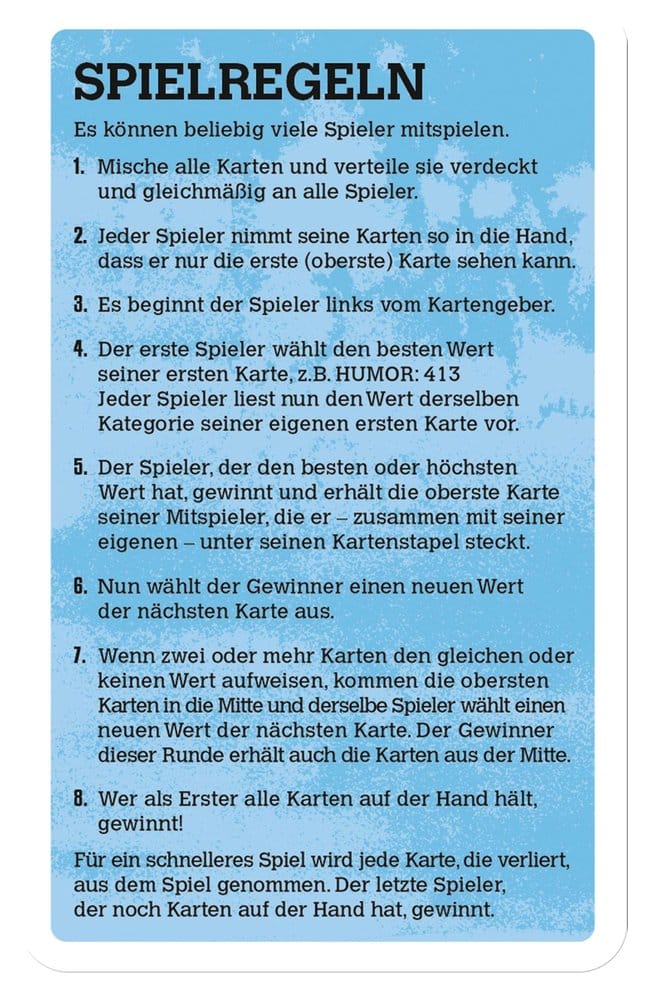 Lilo & Stitch Card Game Top Trumps *German Version*