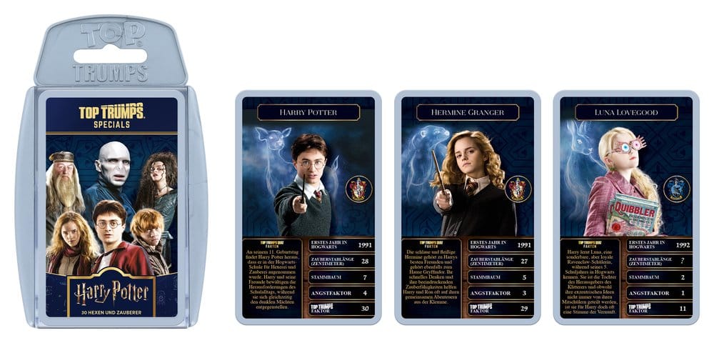 Harry Potter Card Game Top Trumps Witches and Wizards New Version *German Version*