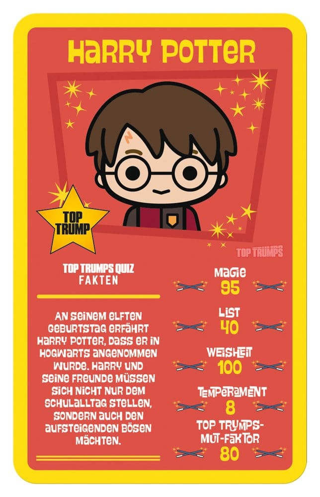 Harry Potter Card Game Top Trumps Chibi Style *German Version*