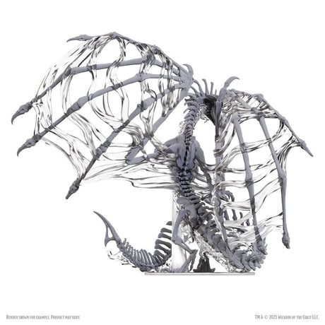 D&D Nolzur's Marvelous Miniatures Black Dracolich 30 cm Unpainted Miniature