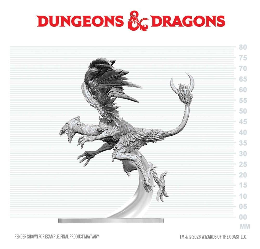 Dungeons & Dragons Nolzur's Marvelous Miniatures Unpainted Miniature Vrock 17 cm