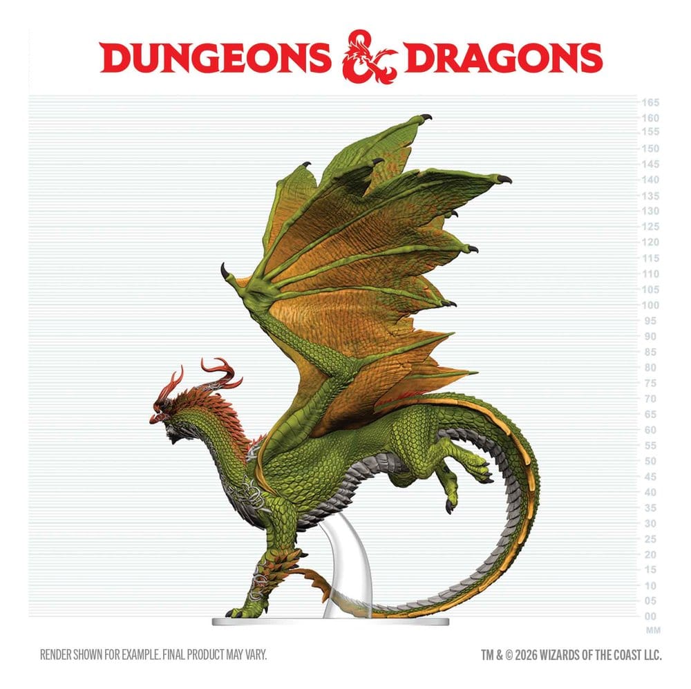 Dungeons & Dragons Icons of the Realms prepainted Miniatures Adult Spirit Dragon 24 cm
