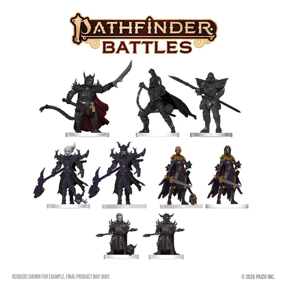 Pathfinder Battles Boxed prepainted Miniatures Hellknight Vanguard 20 cm