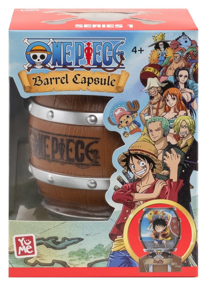 One Piece Barrel Capsule Mini Figures 9 cm Blind Box Display (6)