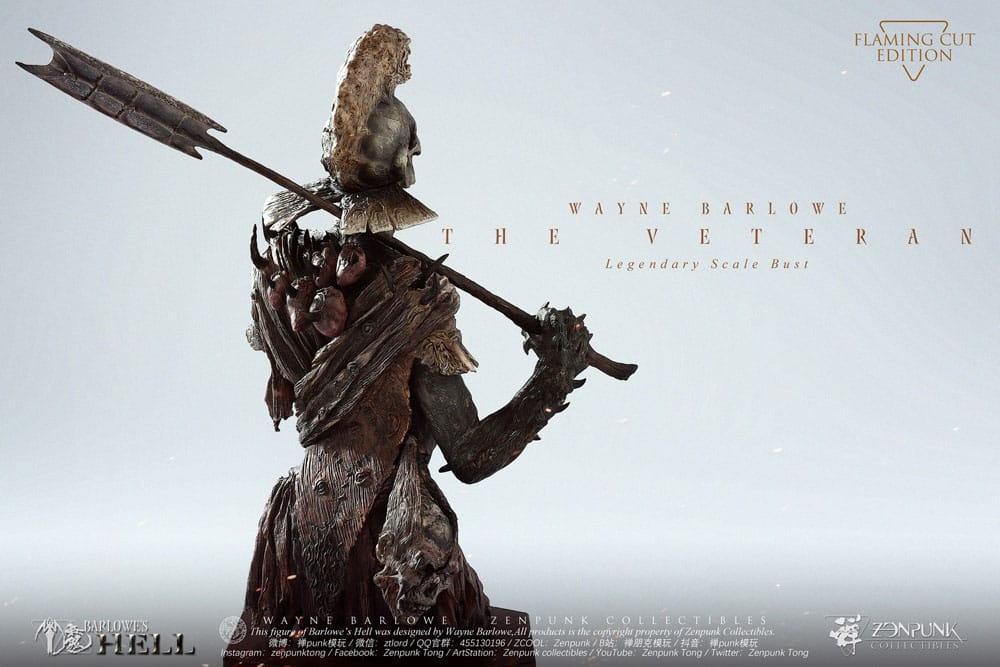 Barlowe's Hell The Veteran (Flaming Cut Edition) 41 cm Legendary Scale Bust