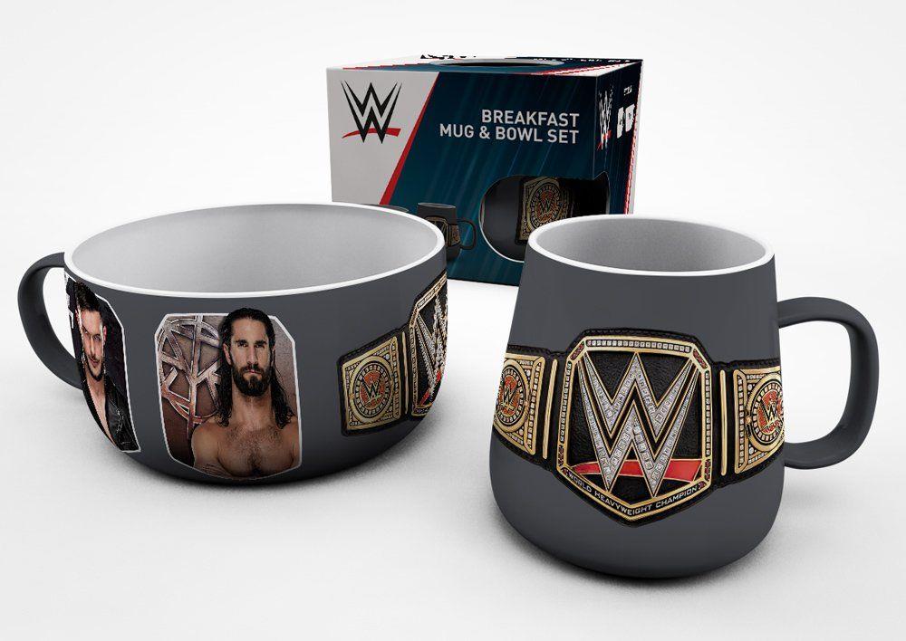 WWE Breakfast Mug and Bowl Set