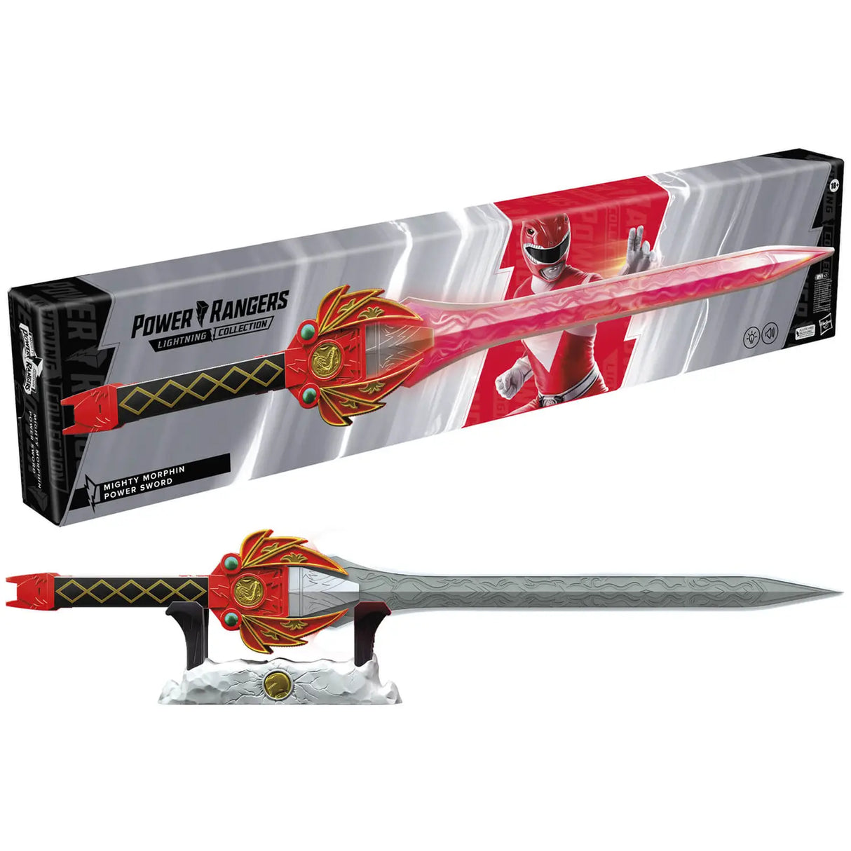 Power Rangers Lightning Collection Mighty Morphin Red Ranger Power Sword Premium Roleplay Replica