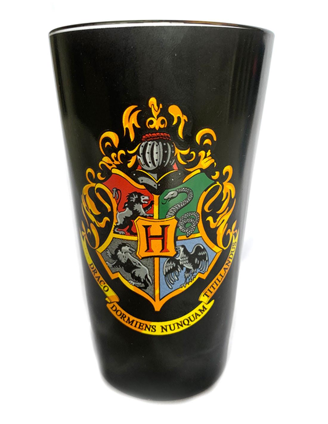 Harry Potter Hogwarts House Crest Premium Coloured Large Glass