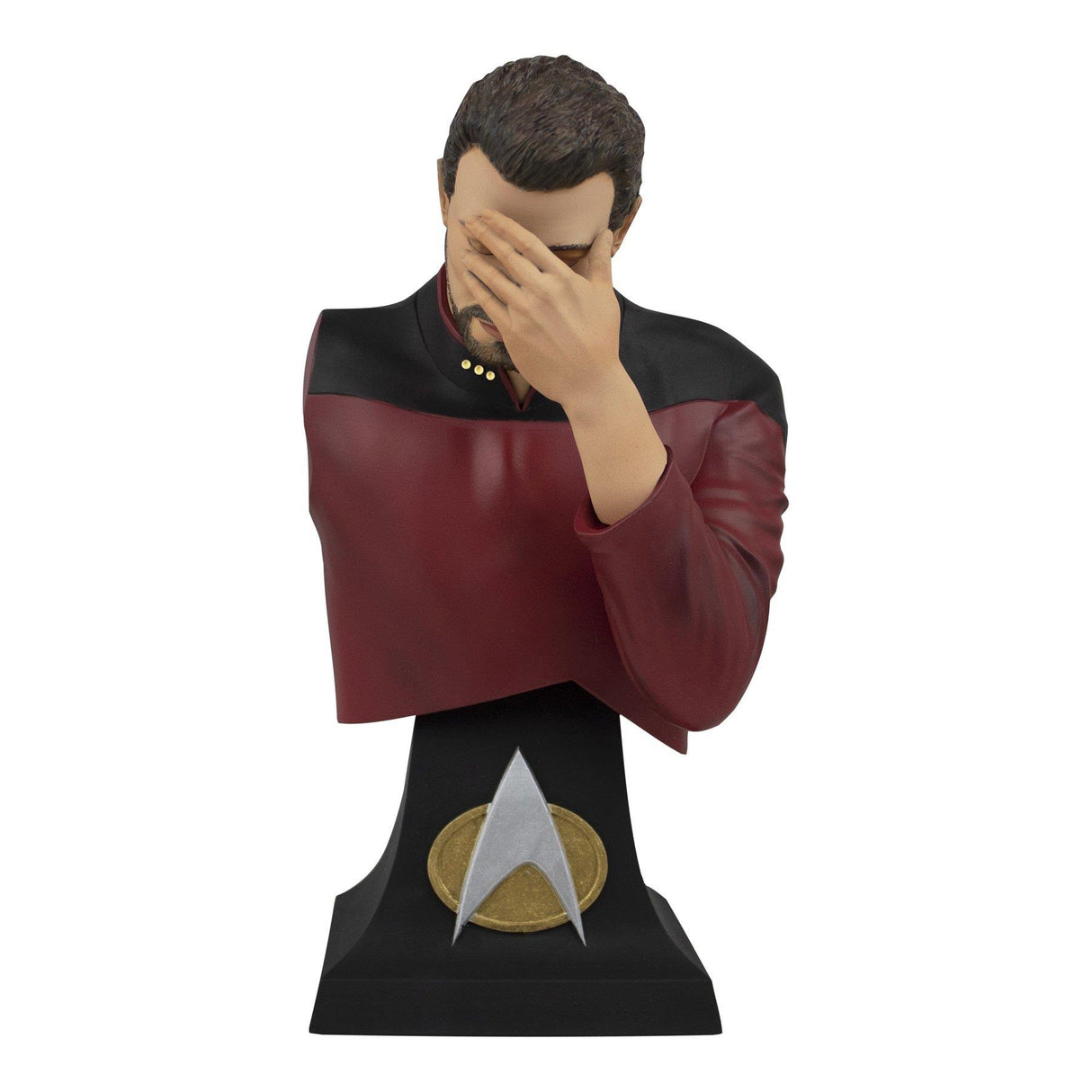 Star Trek The Next Generation Commander Riker Facepalm Bust Paperweight Exclusive