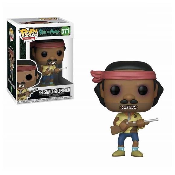 Pop Rick & Morty Mr Goldenfold Freedom Fighter Vinyl Figure