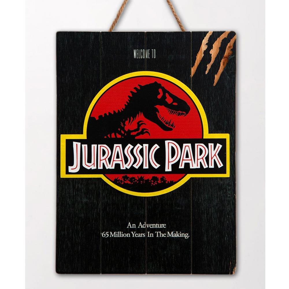 Jurassic Park 3D Wood Arts Poster