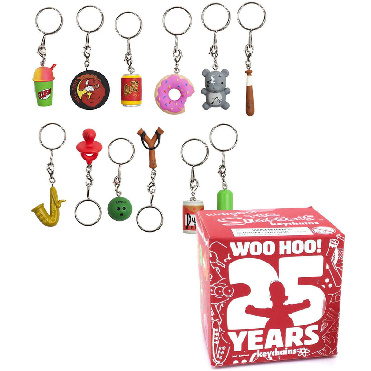 Kidrobot The Simpsons: 25th Anniversary Keychain Mystery Box