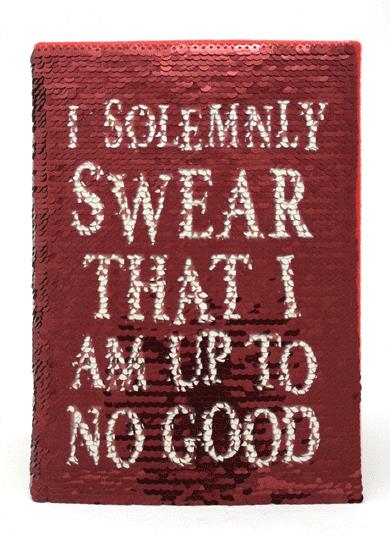 Harry Potter I Solemnly Swear Sequin Flip A5 Notebook